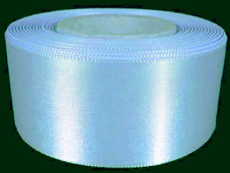 Wstążka 4cm atłas błękitna