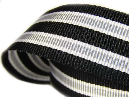 Taśma 25mm ryps lampas czarna