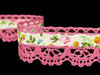 Koronka 1,9cm poliestrowa różowa