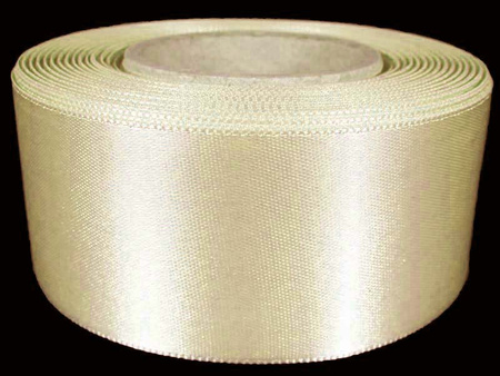 Wstążka 50mm atłas jasny beż