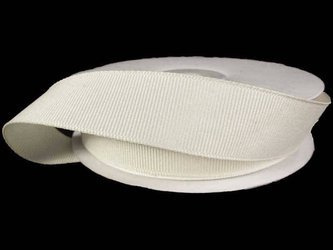 Taśma 21mm ryps poliestrowa ivory