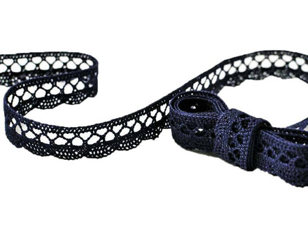 Koronka 1,8cm bawełniana granat