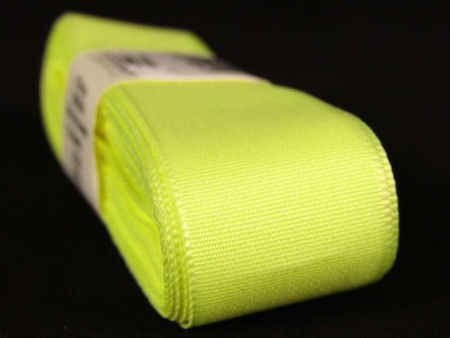 Wstążka 25mm tafta cytrynowa