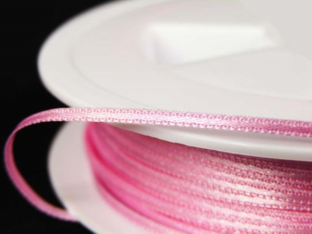 Wstążka 2,5mm atłas róż
