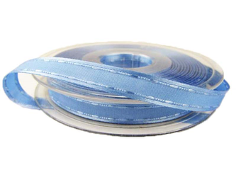 Taśma 1cm ryps STEBNÓWKA niebieska