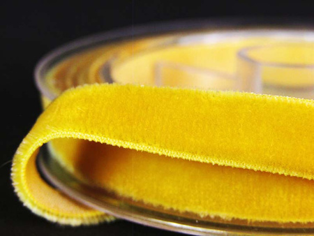 Aksamitka 9mm elastyczna żółta