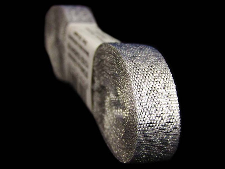 Wstążka 10mm lurex srebrna