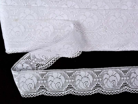 Koronka 4cm bawełniana biała