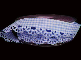 Taśma 2cm polycotton OBSZYWKA niebieska