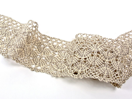 Koronka 8,2cm bawełniana len-ecru