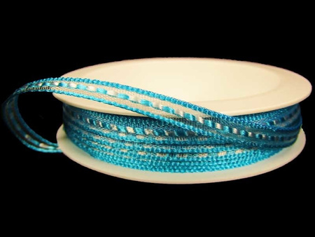 Wstążka 6mm organtyna PRZEPLOT turkus