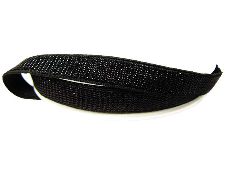 Taśma 10mm elastyczna ryps czarna