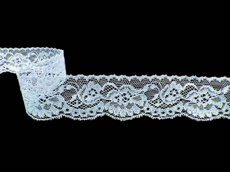 Koronka 3,5cm stabilna błękitna