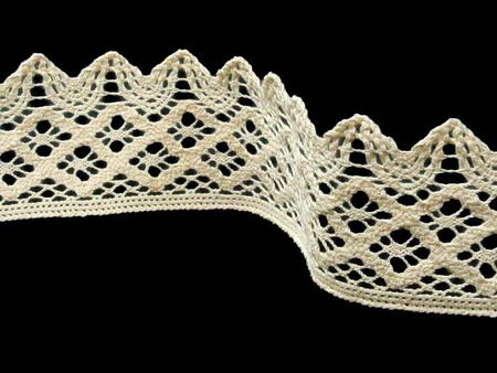Koronka 6,8cm bawełniana natural