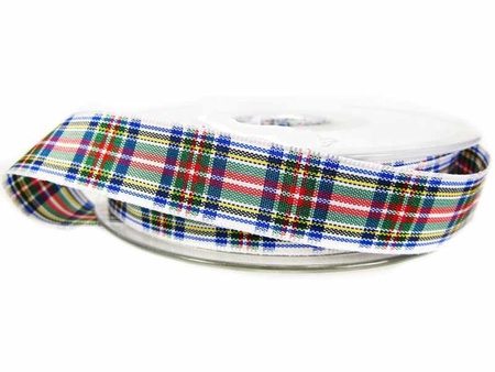 Wstążka 16mm kratka szkocka Dress Stewart