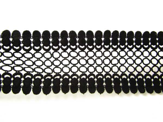 Wstawka 10cm gipiurowa poly czarna