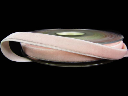 Aksamitka 9mm elastyczna pudrowy róż