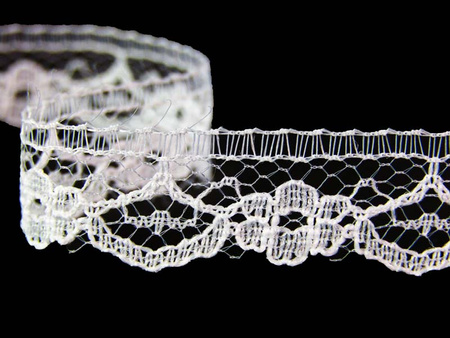 Koronka 1,4cm stabilna biała