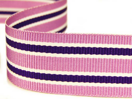 Taśma 25mm ryps lampas wrzos