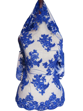 Koronka tiulowa haft z koderem chaber