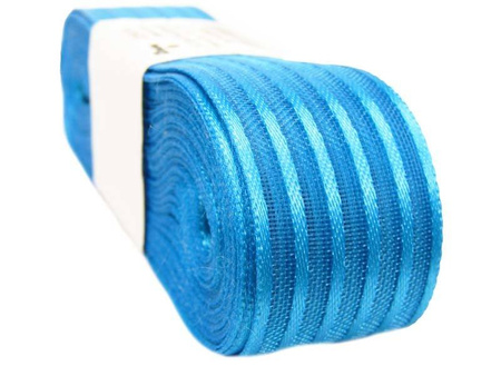 Wstążka 25mm atłas PASKI turkus