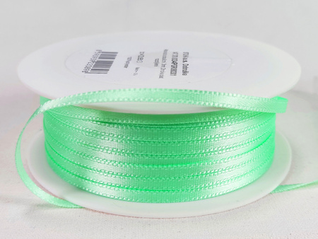 Wstążka 3mm atłas seledyn