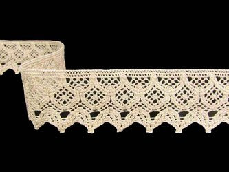 Koronka 5cm bawełniana naturalna