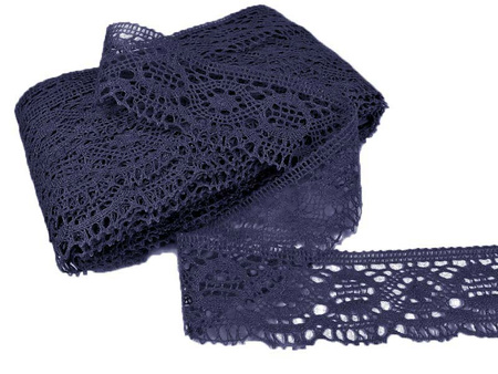 Koronka 5,8cm bawełniana granat