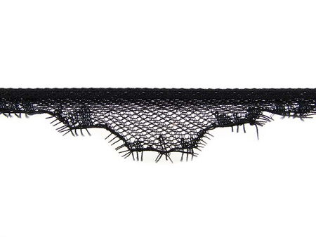 Koronka 2cm stabilna czarna