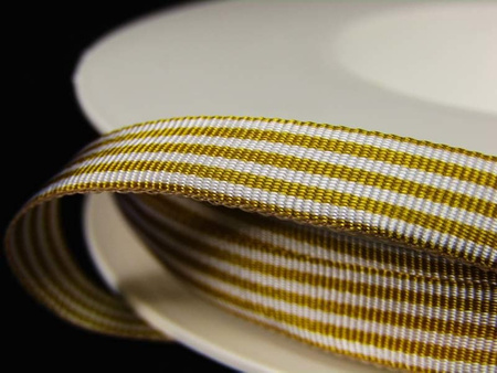 Wstążka 8mm acetat PASY złota