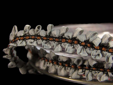 Taśma 10mm elastyczna ROCOCO popiel