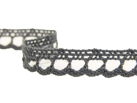 Koronka 0,9cm bawełniana grafit