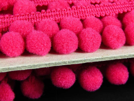 Taśma 1,8cm POMPONIK poliester amarant