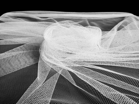 Tiul 300cm miękki stabilny biały