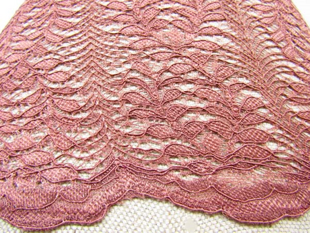 Koronka 135cm stabilna antyczny róż