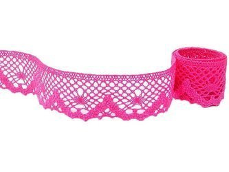 Koronka 4cm bawełniana amarant