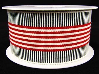 Taśma 50mm ryps PASKI granatowo_czerwono_biała