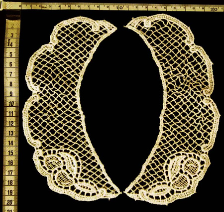 Kołnierzyk damski gipiura natural