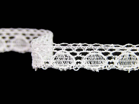 Koronka 0,7cm bawełniana biała