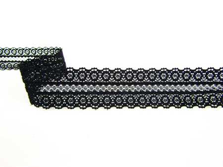 Wstawka 3cm elastyczna czarna