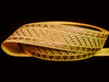 Taśma 20mm żakard złota