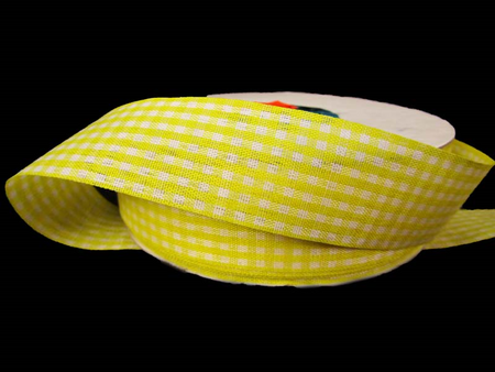 Wstążka 25mm PEPITO żółta