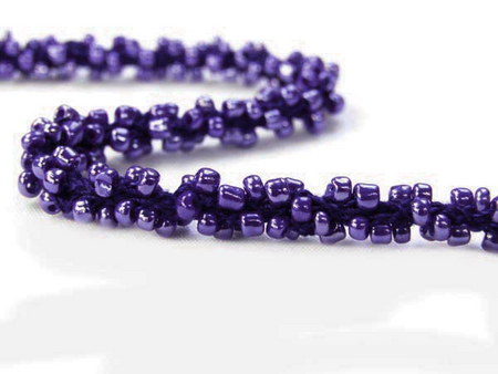 Taśma ozdobna KORALIK niebieski atrament