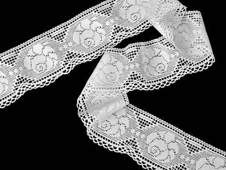 Koronka 8cm bawełniana biała