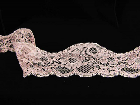 Koronka 6cm elastyczna morela