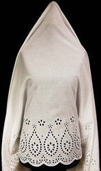 Koronka 135cm bawełniana haft angielski biała