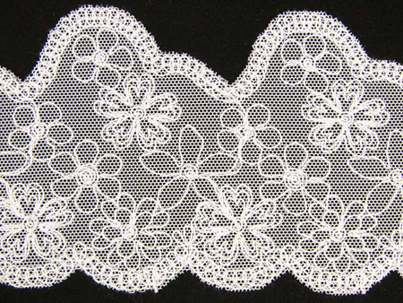 Koronka 7cm tiulowa biała