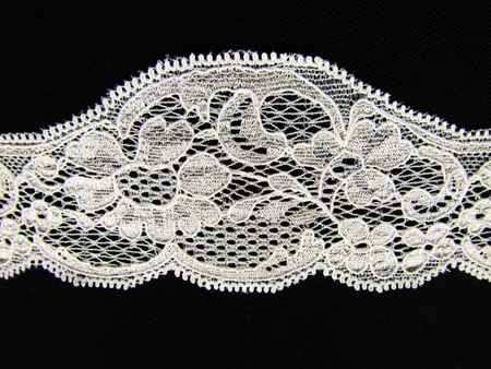 Koronka 6cm elastyczna biała