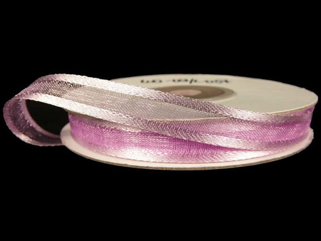 Wstążka 9mm organtyna LAMÓWKA wrzos