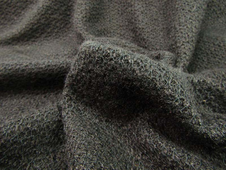 Tkanina 170cm wełna jedwabno-poliestrowa czarna